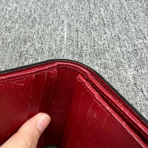 100% Authentic GUCCI Blooms Brown Canvas Wallet - Picture 9 of 10